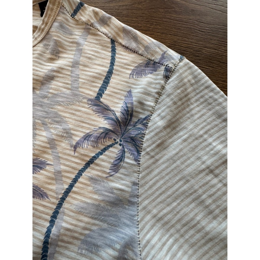 Tommy Bahama Mens XL TG Palm Tree Print Long Sleeve Shirt 100% Pima Cotton - Picture 3 of 6